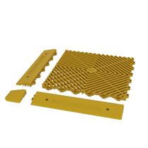 Rampa femea fixação/acabamento deck/piso modular amarelo Rampa femea fixação/acabamento deck/piso modular amarelo