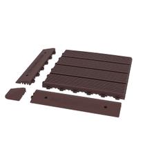 Rampa macho fixação/acabamento deck/piso modular marrom Rampa macho fixação/acabamento deck/piso modular marrom