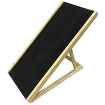 Rampa Pet Antiderrapante Média Ajustável Regulável Madeira Gato e Cachorro