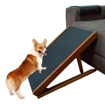 Rampa Pet Escada Para Cachorro Subir no Sofá Antiderrapante Emborrachada Ajustável com 3 Níveis de Regulagem - JB Variedades
