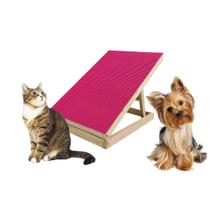 Rampa Pet MEG cor ROSA antiderrapante com 3 níveis de altura / portátil / escada pet / rampa auxiliar para cães e gatos - ART PUFF