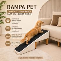 Rampa Pet Pufe 2 Em 1 Para Cães Gatos Pequeno E Médio Porte Bege Cuidar Do Seu Melhor Amigo