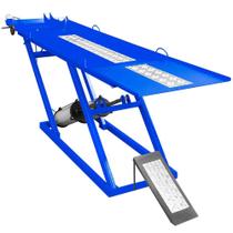 Rampa Pneumática para Motos 350Kg 2 Pistões Azul Produto Importado JMEQUIPAMENTOS