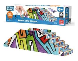 Rampa Skate Dedo Radical Rampa Escada - Brincadeira Criança