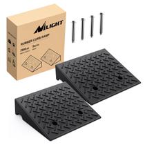 Rampas de calçada de borracha Nilight 12,7 cm de altura de elevação 3175 kg Carga 2 unidades
