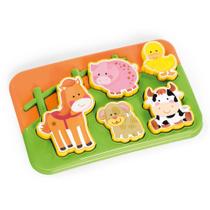 Rancho Animado Quebra-Cabeça Educativo Didático Sortido