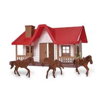 Rancho Western Fazendinha Infantil Com Cavalos Velho Oeste - Usual Brinquedos