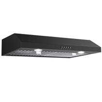 Range Hood SNDOAS Under Cabinet, aço inoxidável preto de 30 polegadas