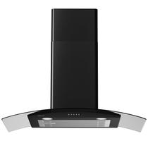 Range Hood Soonye 76 cm preto montado na parede com 450 m³/h 3 velocidades