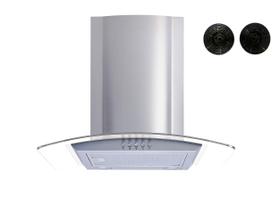 Range Hood Winflo 30 em aço inoxidável/vidro temperado 284m³/h