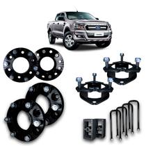 Ranger 13/.. Kit Elevação dt/tr +4 Espaçador Roda Black Edit Ranger 13/.. Kit Elevação dt/tr +4 Espaçador Roda Black Edit