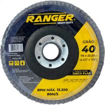 Ranger Disco Flap 4.1/2 X 40 - Kit C/10 Un Ranger Disco Flap 4.1/2 X 40 - Kit C/10 Un