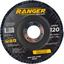 Ranger Disco Flap Zirc.4.1/2 X 120 - Kit C/10 Un Ranger Disco Flap Zirc.4.1/2 X 120 - Kit C/10 Un