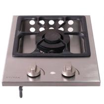 Rangetop 1 Boca Inox a Gás Acendimento Automático Queimador Duplo Industrial Ferro Fundido Titan