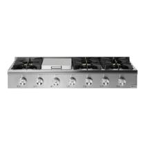 Rangetop a Gás Benmax 122cm 6 queimadores Chapa Inox 127V RTOP06BG122S