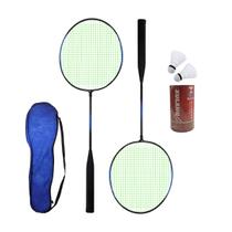 Raquete Badminton Peteca Raqueteira Com Alça Esporte Par 2un - Fuhua