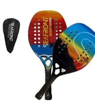 Raquete Beach Tennis 100% Fibra Carbono 3K Preto Desenho Raquete Beach Tennis 100% Fibra Carbono 3K Preto Desenho