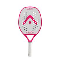 Raquete Beach Tennis 1K Matira Branca e Rosa Alma Genius
