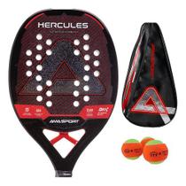 Raquete Beach Tennis Ama Sport Hercules Red Carbon 3k 2024 Raquete Beach Tennis Ama Sport Hercules Red Carbon 3k 2024