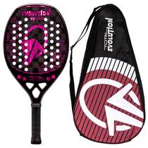 Raquete Beach Tennis Carbono 18k Total Evolution Violeta 2025 + Capa