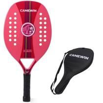 Raquete Beach Tennis Em Carbono II - Advance - Camewin Com Capa