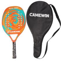 Raquete Beach Tennis Em Carbono II - Performance - Camewin Com Capa