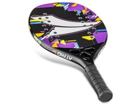 Raquete Beach Tennis Fiberglass Atrio 28 Furos 3D Empunhadura Emborrachada EVA ES416