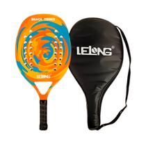 Raquete Beach Tennis Fibra De Carbono Cabo Emborrachado Bolsa De Transporte - Lelong