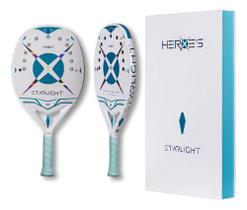 Raquete Beach Tennis Heroes Starlight Carbono 3k Premium Pro Raquete Beach Tennis Heroes Starlight Carbono 3k Premium Pro