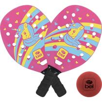 Raquete Beach Tennis Infantil KIT 2 Raquetes + 1 Bolinha Estampa Unicórnio Raquete Beach Tennis Infantil KIT 2 Raquetes + 1 Bolinha Estampa Unicórnio