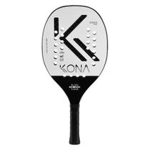 Raquete Beach Tennis Kona Maddox Black and White Carbono 12k + Kevlar 2024