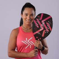 Raquete Beach Tennis Kona Thunder Pink 2024 Carbono 3k
