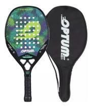 Raquete Beach Tennis Optum Full Carbono 3K Palmland Verde