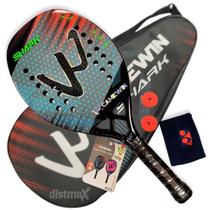 Raquete Beach Tennis Profissional 3K Camewin Shark Cinza