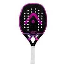 Raquete Beach Tennis Ultrapro 12K Preta e Rosa Alma Genius