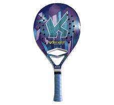 Raquete Beach Tennis VI Kirol Roxa Fiberglass 22mm -