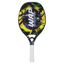 Raquete beach tennis wbt kevlar com fibra carbono brazilian 2021 profissional