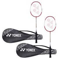 Raquete de badminton YONEX ZR 100 Light em liga de alumínio x2 vermelha Raquete de badminton YONEX ZR 100 Light em liga de alumínio x2 vermelha
