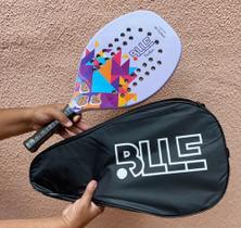 Raquete de Beach Tennis 3k Blle Panther Full Carbon Bola e Grip Raquete de Beach Tennis 3k Blle Panther Full Carbon Bola e Grip