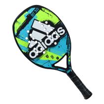 Raquete de Beach Tennis Adidas BT 3.0 Preta Azul e Limão