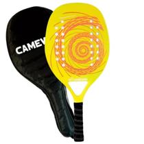 Raquete de Beach Tennis Camewin Fibra de Carbono com Estojo Profissional Leve Alta Precisão