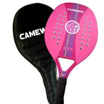 Raquete de Beach Tennis Camewin Fibra de Carbono com Estojo Profissional Leve Alta Precisão Raquete de Beach Tennis Camewin Fibra de Carbono com Estojo Profissional Leve Alta Precisão