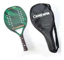 Raquete De Beach Tennis Carbono Profissional Camewin + Capa