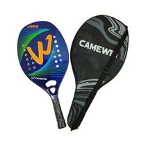 Raquete De Beach Tennis Com Núcleo De Carbono E Espuma EVA Com Bolsa Protetora Modelo 2024 De Alta