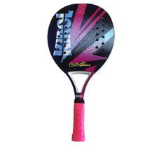 Raquete de Beach Tennis Less Kirol Rosa Fiberglass 22mm - Raquete de Beach Tennis Less Kirol Rosa Fiberglass 22mm -