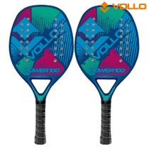 Raquete de Beach Tennis Power 100 Azul Vollo Sports - 2 Unidades
