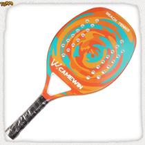 Raquete de Beach Tennis Profissional de Fibra de Carbono Camewin