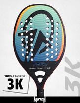 Raquete de Beach Tennis Total Match Carbono 3k