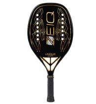 Raquete de Beach Tennis Unique Zeiq Black - 2025 Carbono 18k + Caixa e Camiseta Exclusiva Zeiq