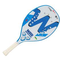 Raquete de Beach Tennis Wave Super Spin Azul e Branco Carbono